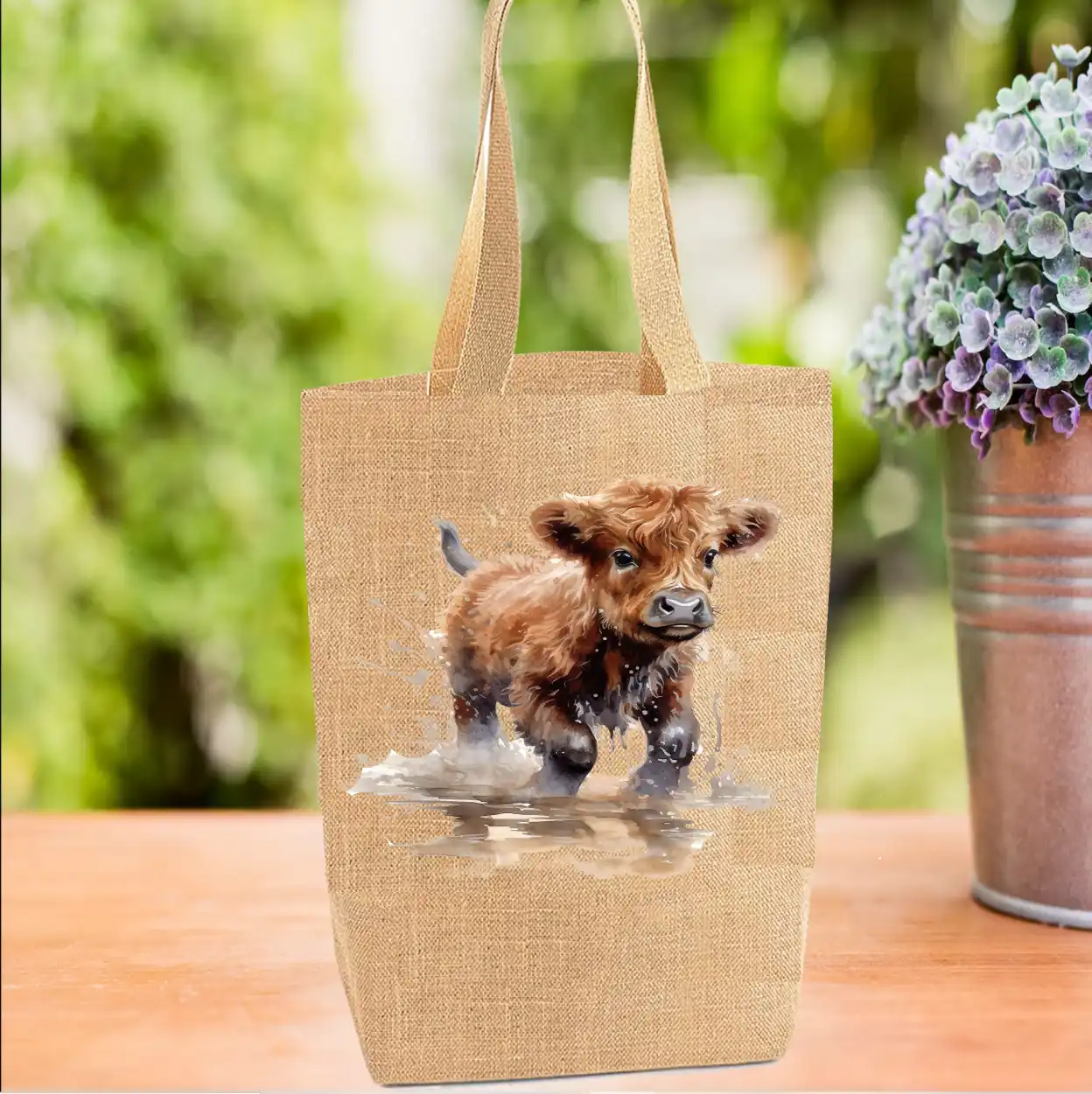 Highland Cow Tote Bag, Cow Bag, Personalised Tote Bag